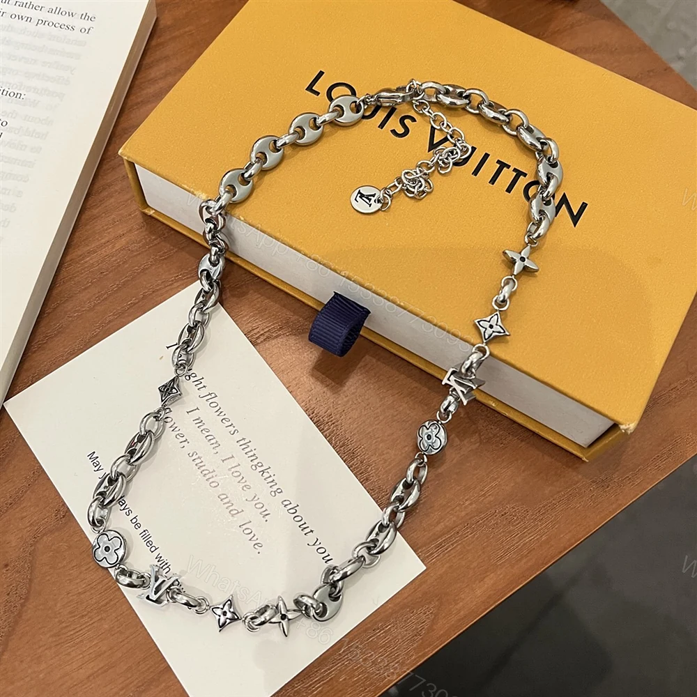 View 2 of Louis Vuitton Lv Sailor Medium Chain Necklace Silver M03189