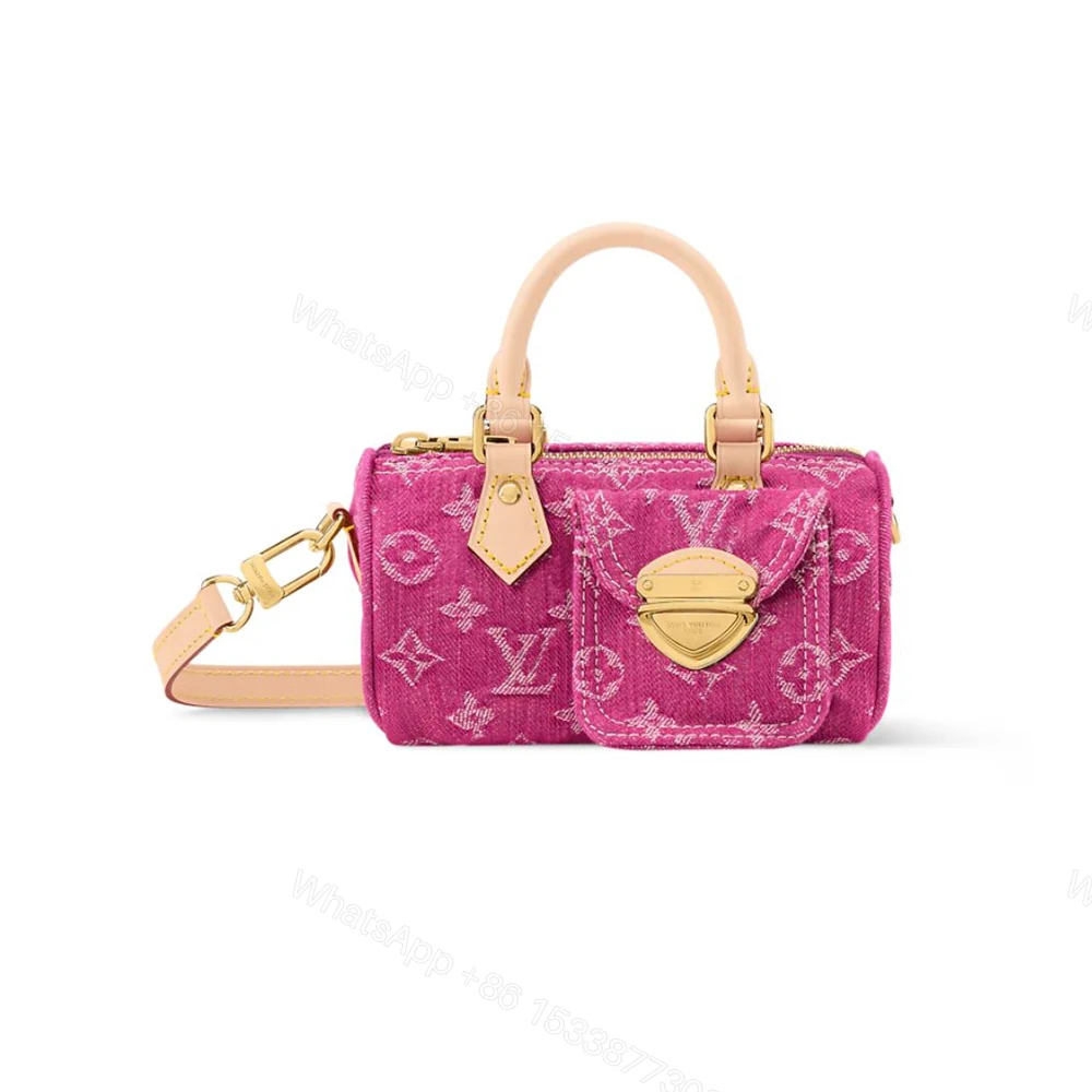 Louis Vuitton Nano Speedy Pink Denim 16cm M27603 — view 1