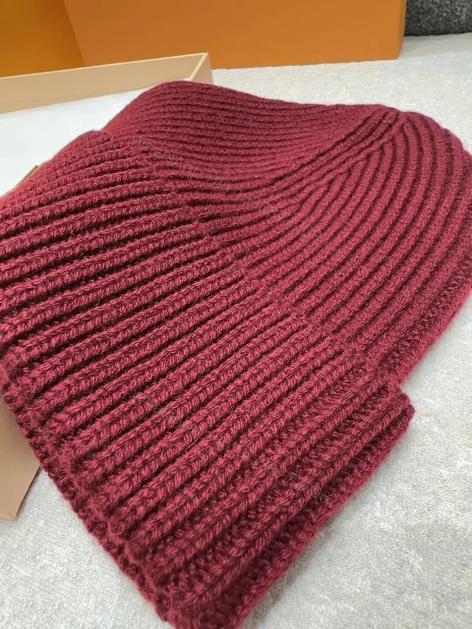View 3 of Knit Beanie with Subtle Gold Accent — Everyday Luxe Warmth