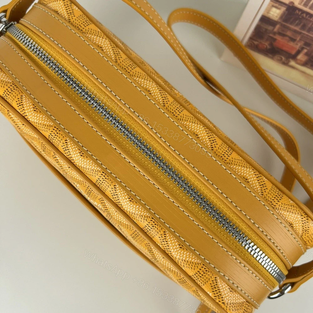 View 4 of 高仿Goyard*CAPVEP8相機郵差包黃色小號免檢版