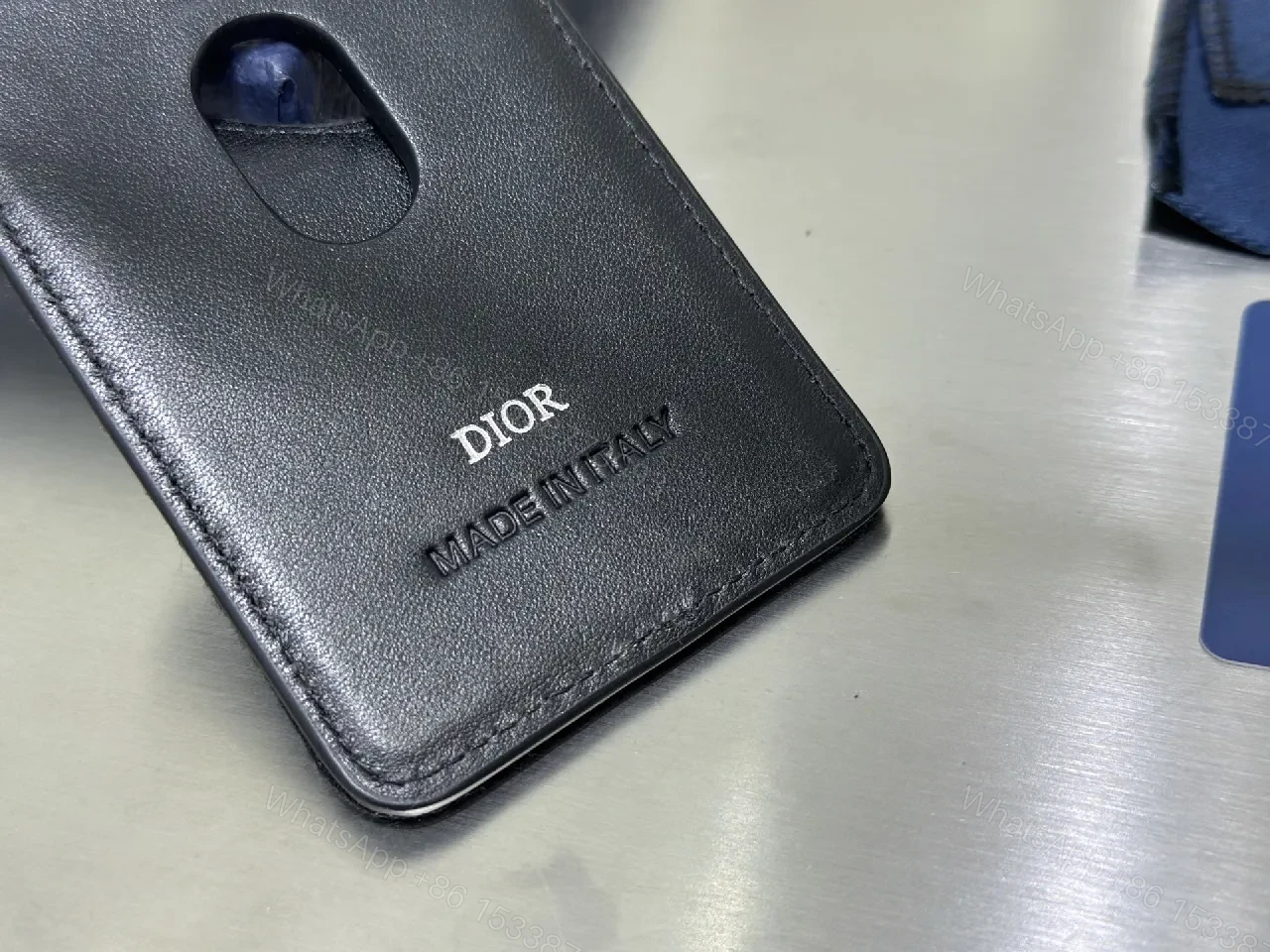 View 4 of Dior Patterned Cardholder: Signature Weave, Slim Luxury Cardholder