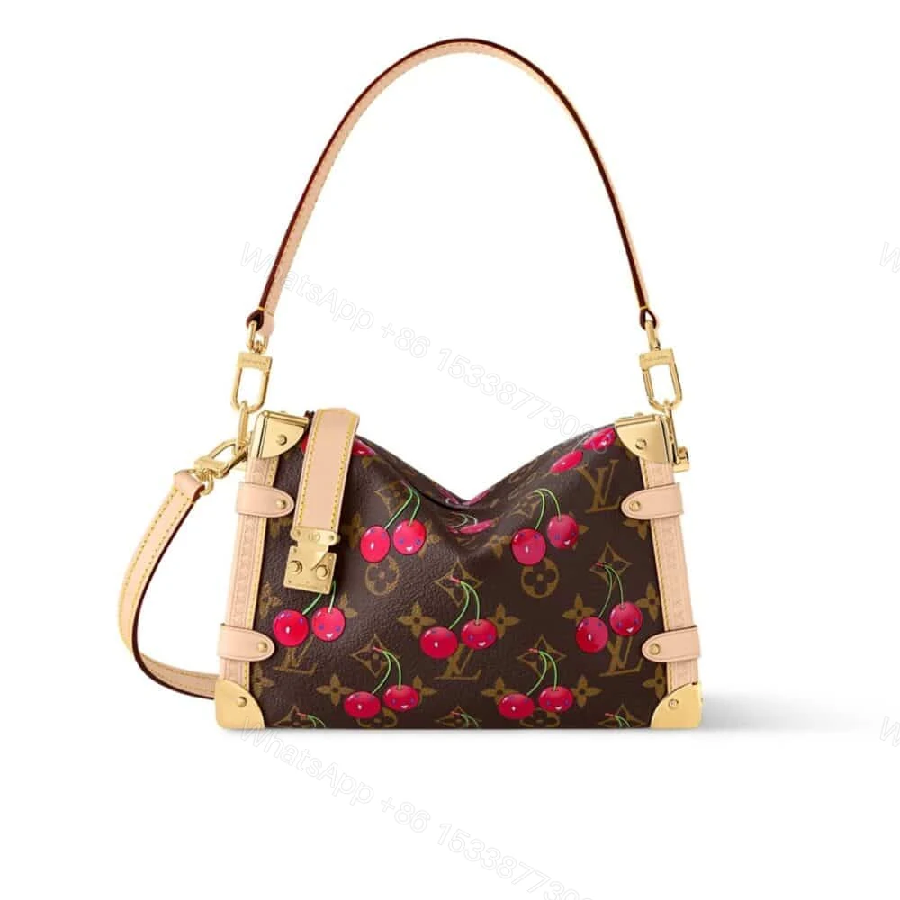 Louis Vuitton X Takashi Murakami Monogram Cerise Side Trunk MM Brown 21Cm M14278 — view 1