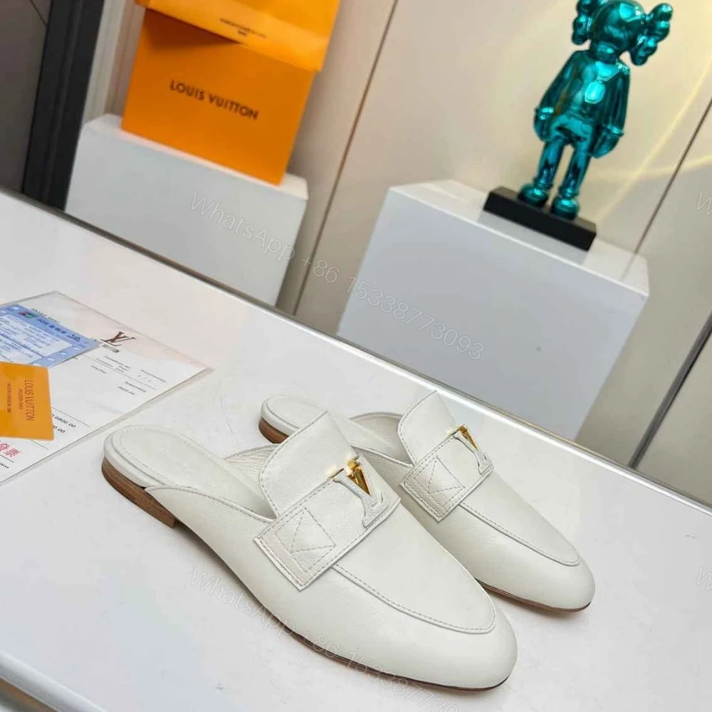 View 4 of LOUIS VUITTON MARE OPEN BACK LOAFER WHITE