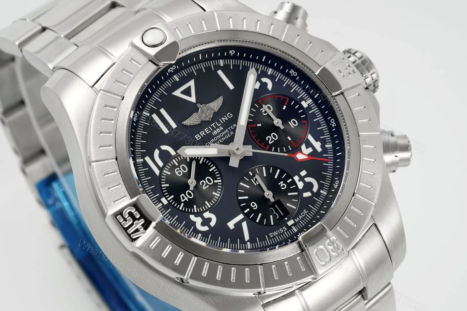 View 2 of Breitling Avenger B01 Chronograph 45 Stainless Steel Anthracite Bracelet AB01821A1B1A1