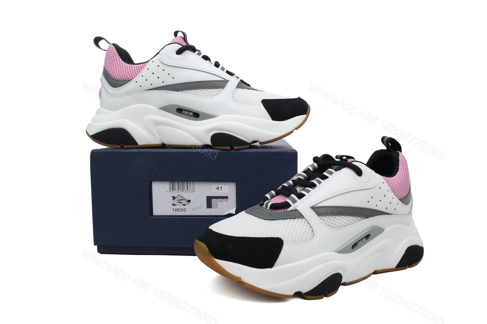 View 2 of Dior B22 Sneakers Pink Gray