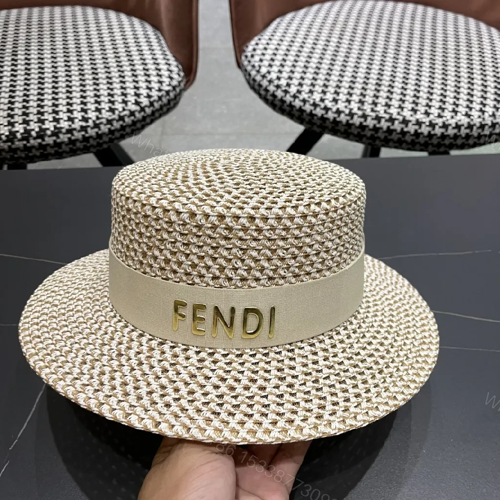 View 6 of Sun-Kissed Straw Boater with Luxe Logo Band