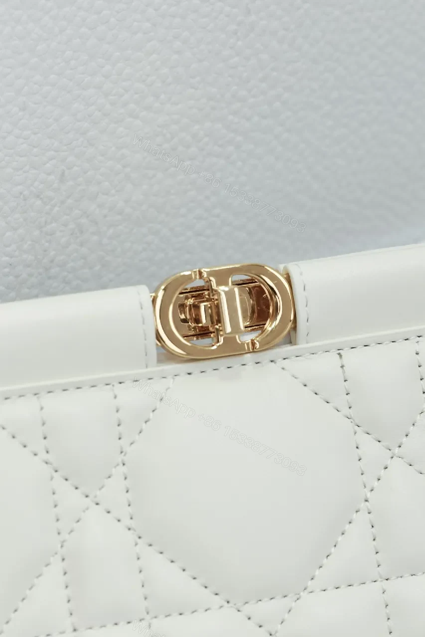View 4 of Quilted White Leather Clutch: Subtle Luxe, Everyday Versatility