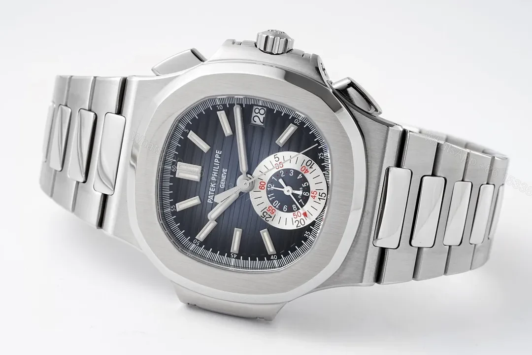 View 8 of Patek Philippe 5980 Silver Chronograph Watch