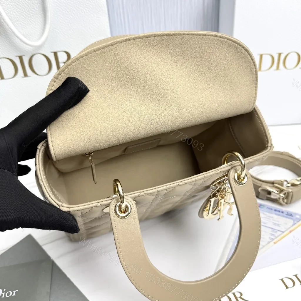 View 6 of Quilted Mini Satchel - Gold Hardware, Luxe Leather, Evening-Ready