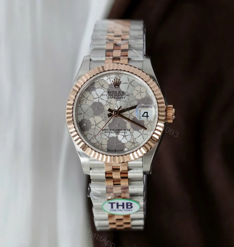 Rolex Datejust 31mm Super Clone Women Flower Dial Jubilee Strap — view 1