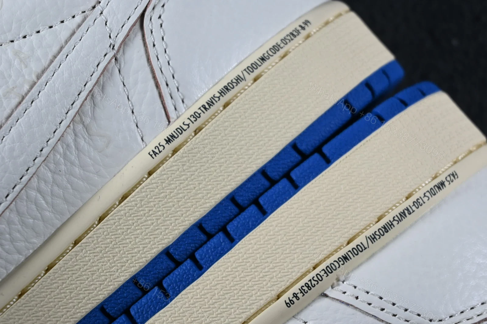 View 12 of Jordan 1 Retro Low OG SP Fragment x Travis Scott Sail Military Blue