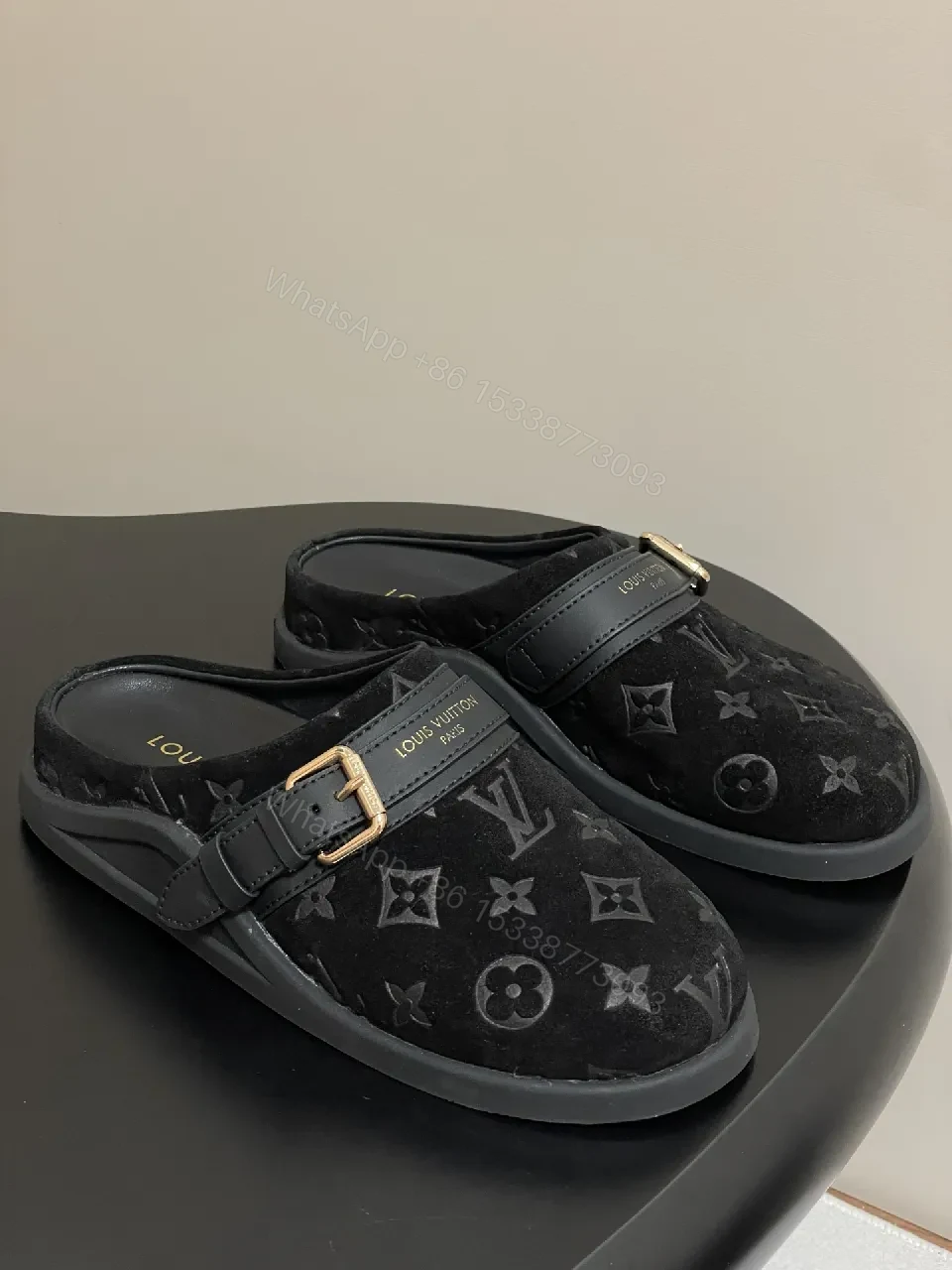 Chic Monogram Slip-Ons: Luxe Comfort, Modern Style, Mules — view 1
