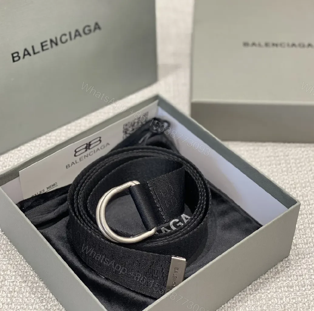 View 2 of Black Webbing Belt, Textured, D-Ring Accent, Premium Style