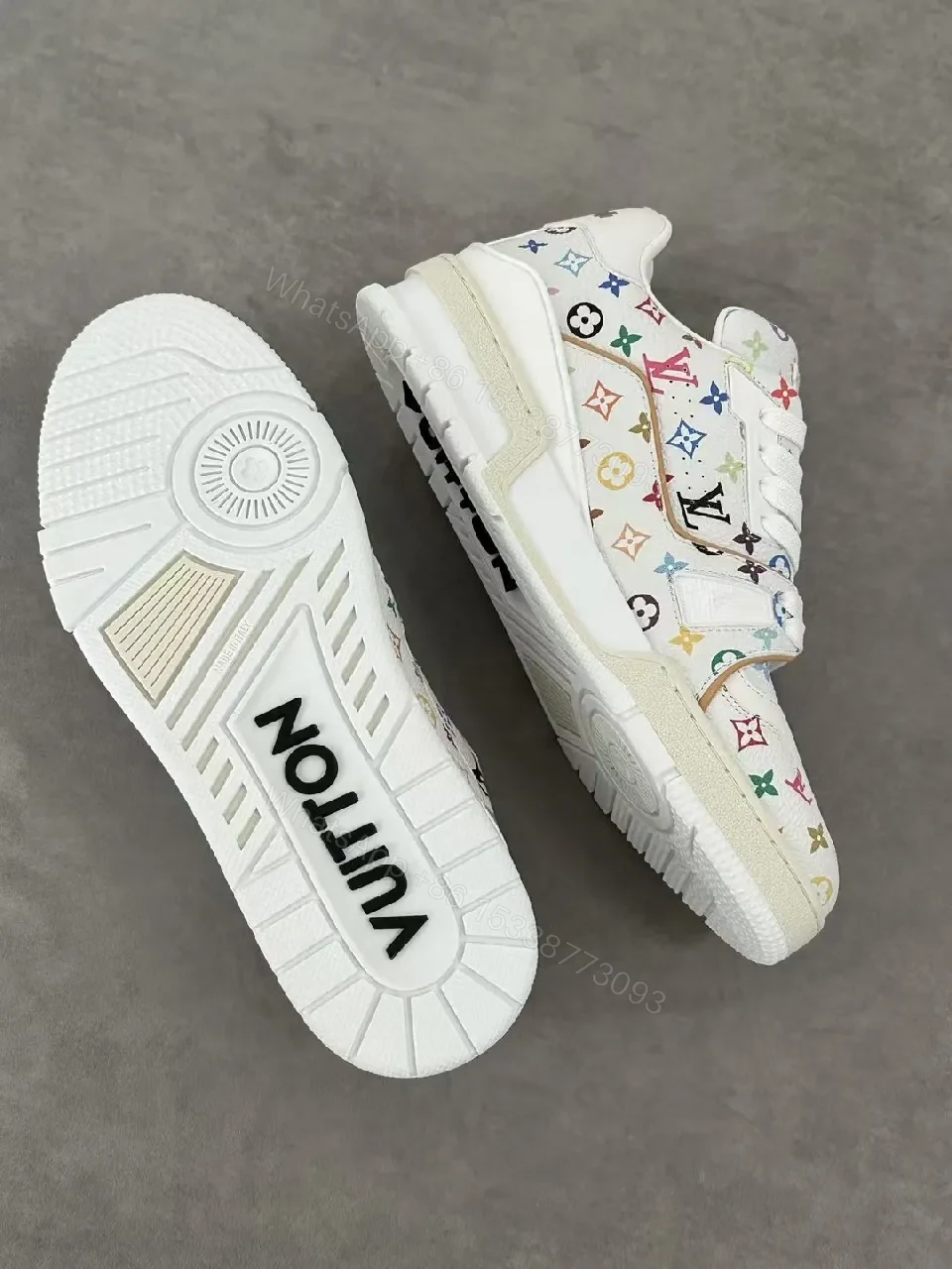 View 9 of Colorful Monogram Luxe High-Tops with Comfort Cushion