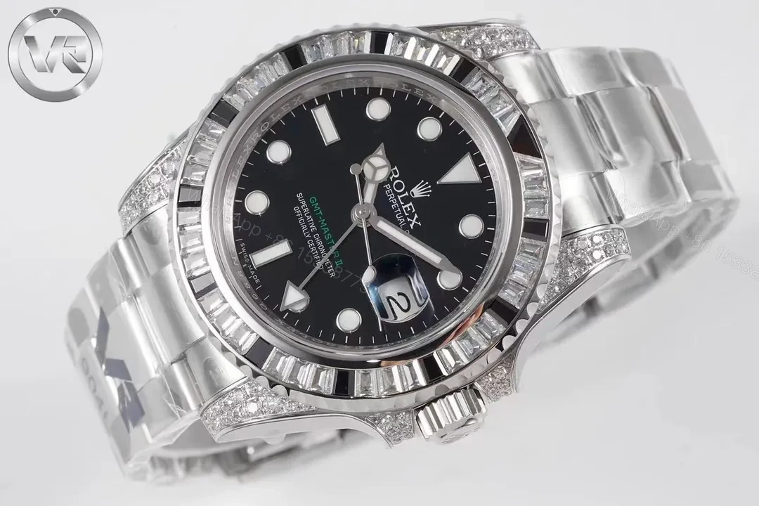 View 2 of BT Factory Clean Factory VR Rolex GMT II Black Diamond Watch