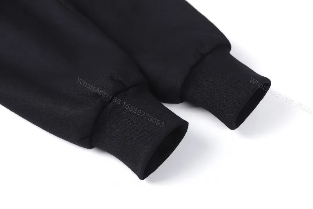 View 7 of Classic Black Zip Hoodie with Subtle LV Accent — Essential, Versatile Luxury