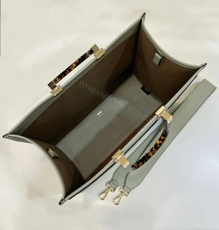 View 10 of Fendi Roma Structured Tote: Logo-Forward Luxury Tote