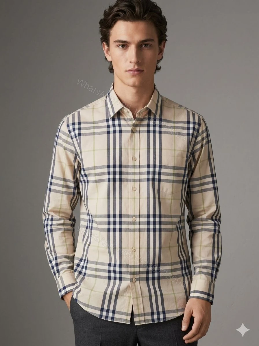 View 4 of Burberry Original Oxford Premium Shirt First Copy | AAA+ Replica