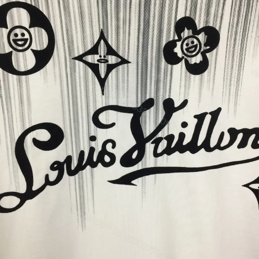 View 8 of Graphic Cotton Luxe Tee with Bold Designer-Inspired Script