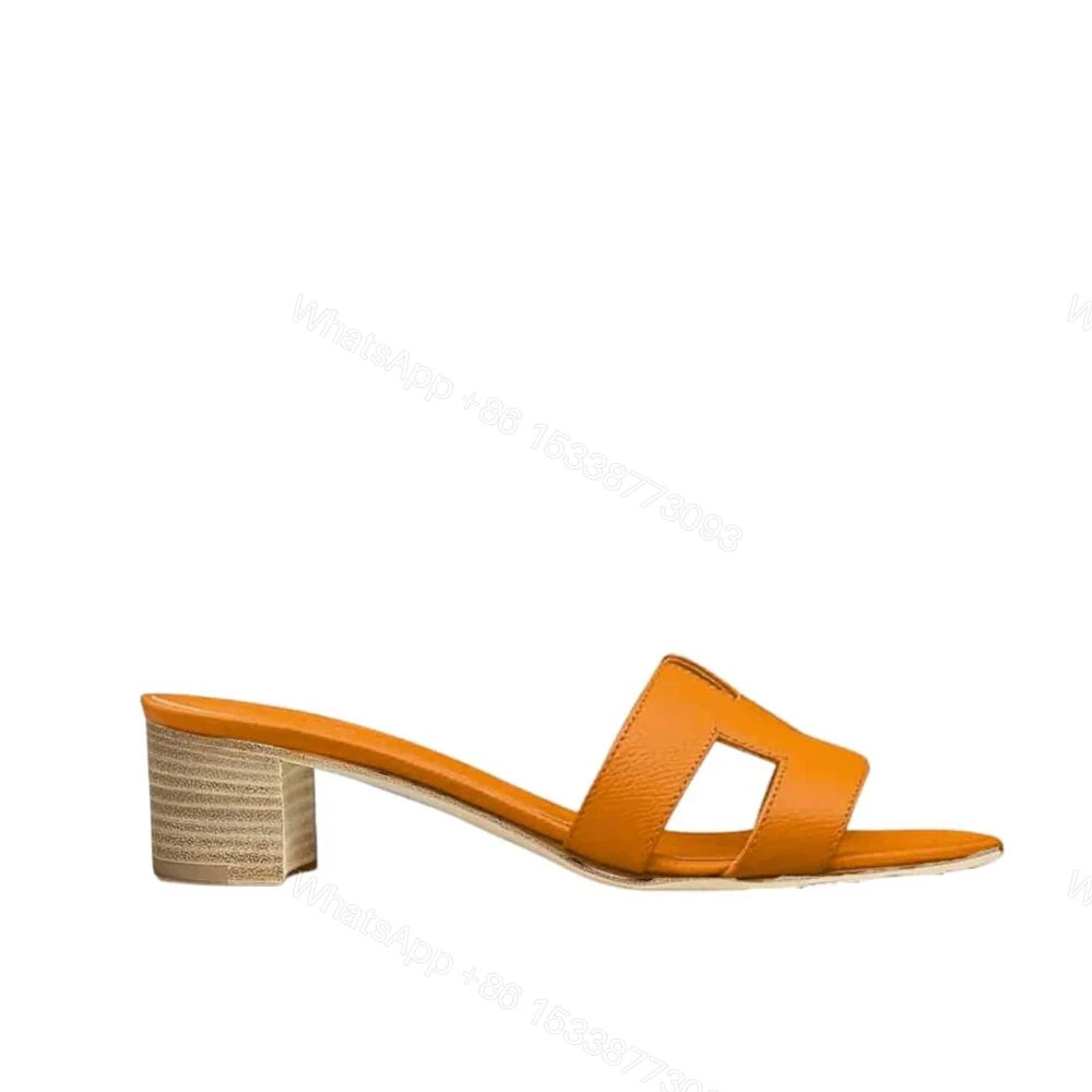 Hermes Oasis Sandals Orange — view 1