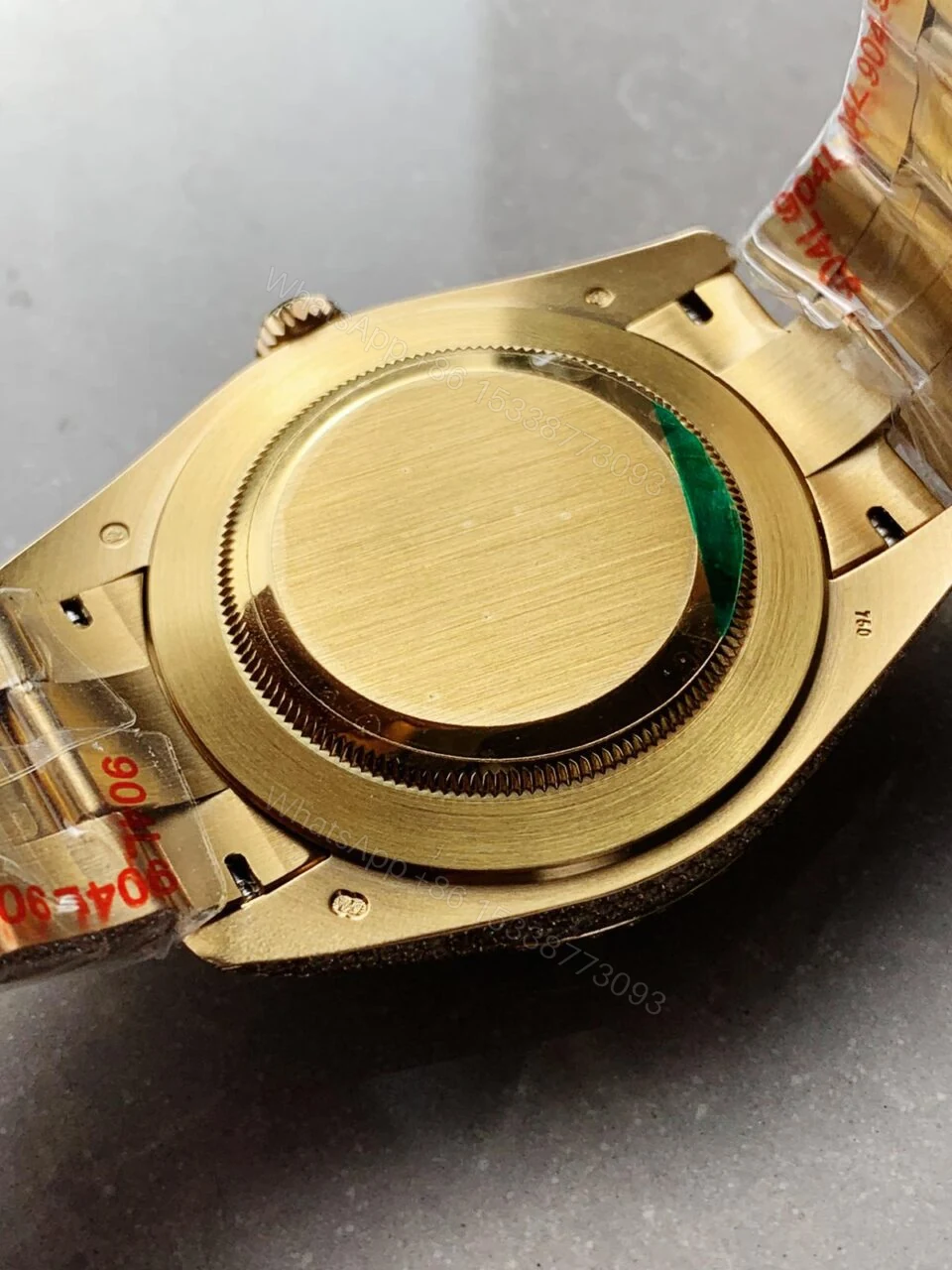 View 6 of Rolex OYSTER PERPETUAL 41mm 904L SS SILVER/GOLD MOISSANITE DIAMONDS BRACELET AND DIAL A2824 iced out