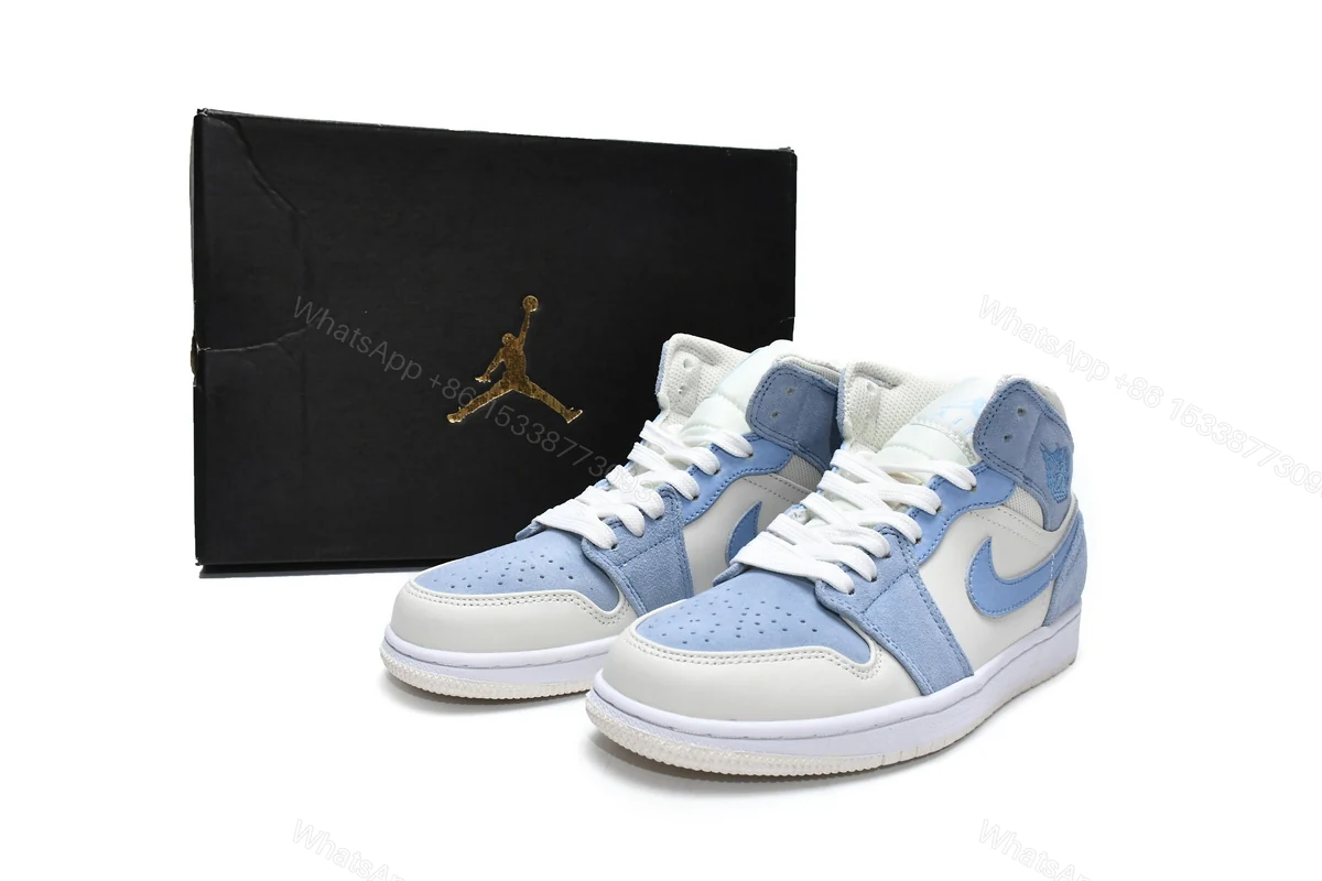 Air Jordan 1 Mid Mixed Textures Blue DA4666-100 — view 2