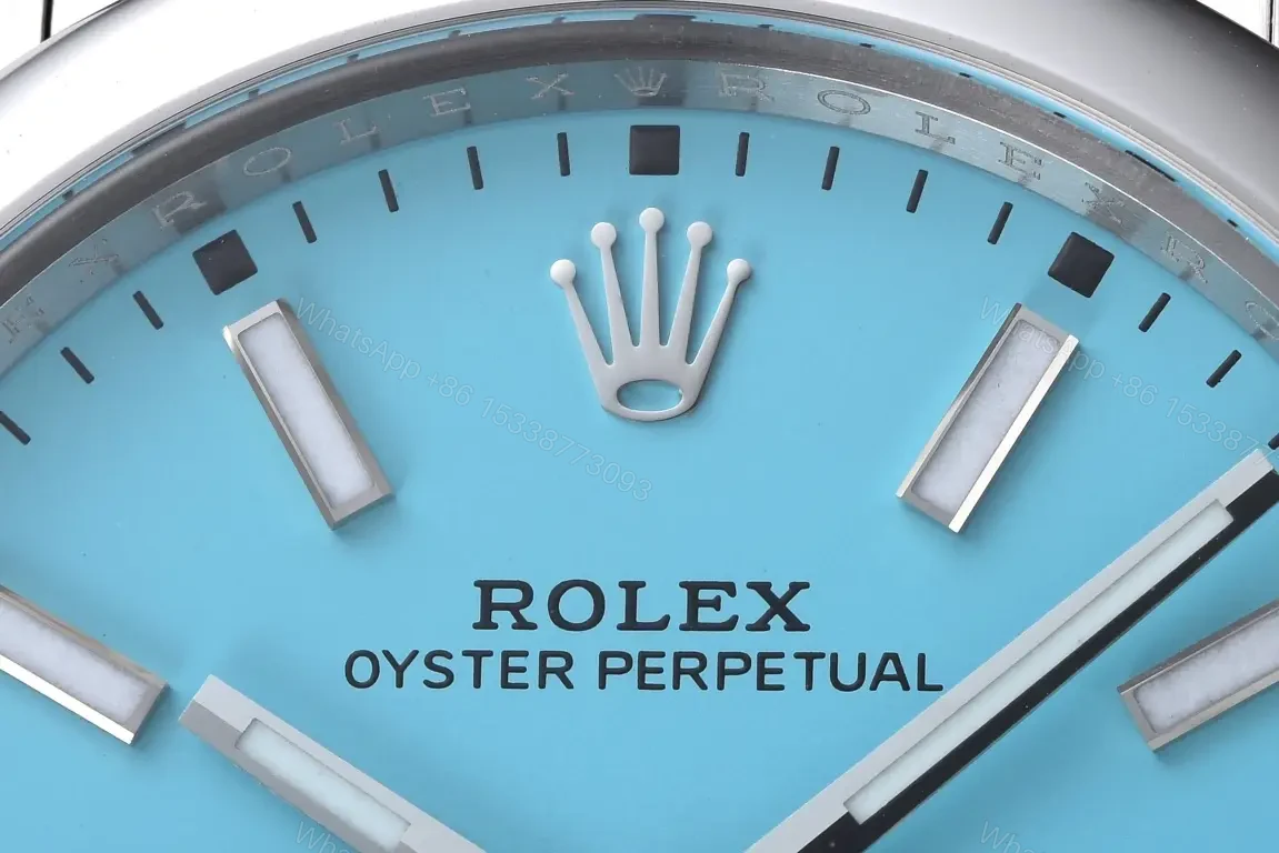 View 3 of Rolex Oyster Perpetual 41 Turquoise Dial Clean Factory 124300-0006