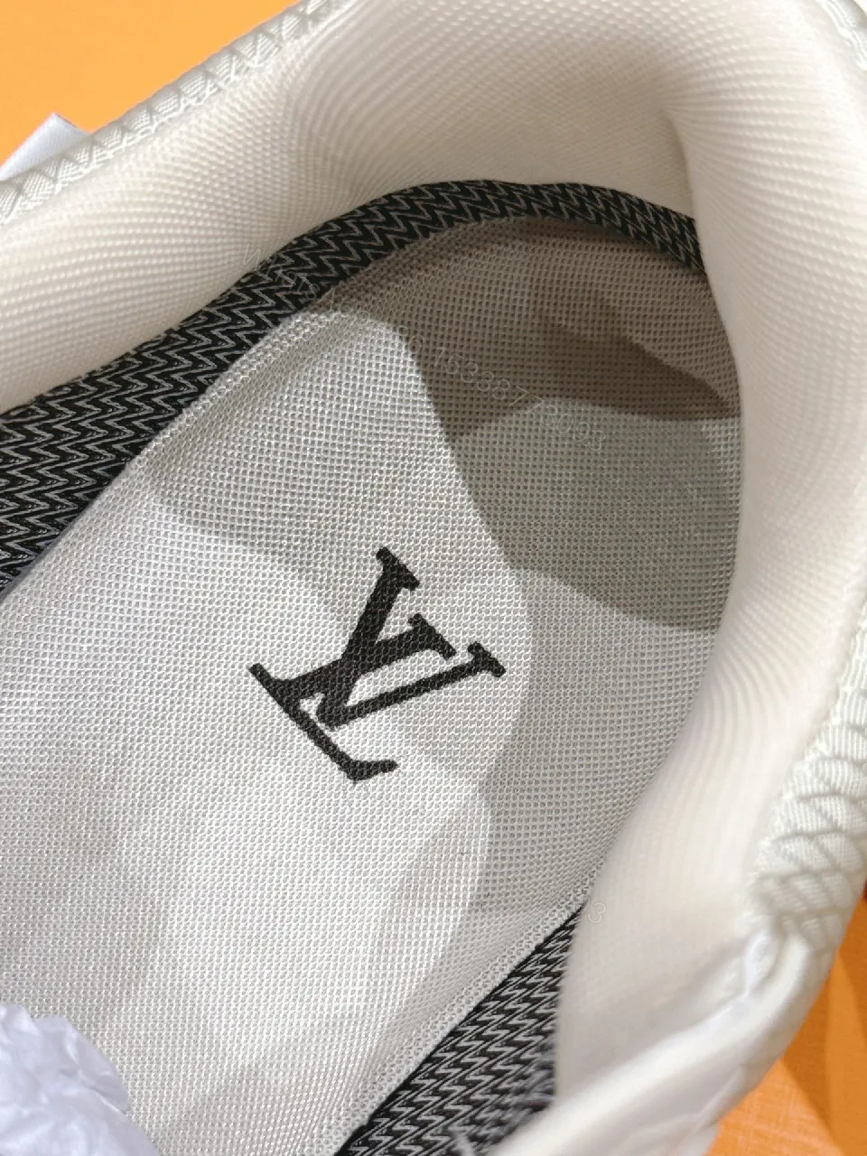 View 2 of Crisp White Mesh Luxe High-Top Sneaker with Cushioned Comfort