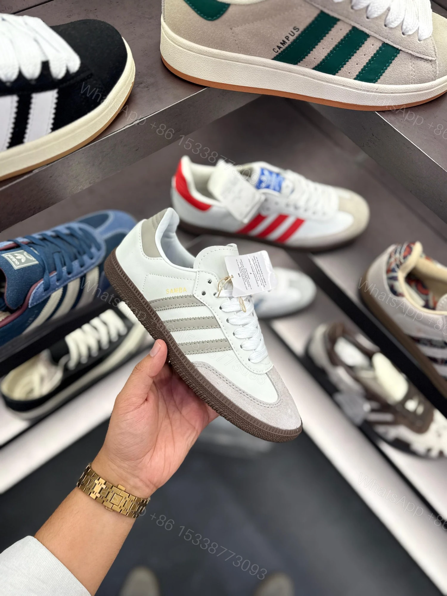 View 3 of First Copy Adidas Originals Samba OG Grey – Casual Sneakers