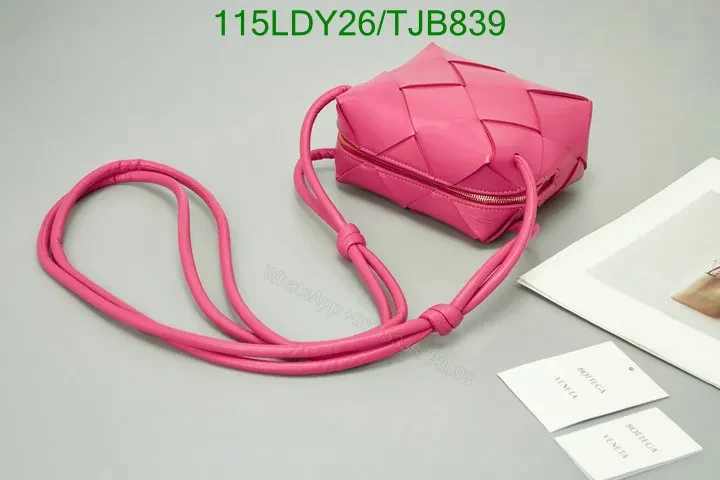 View 4 of Bottega Veneta Pink Cassette Bag with Dustbag Inclusion OLS115