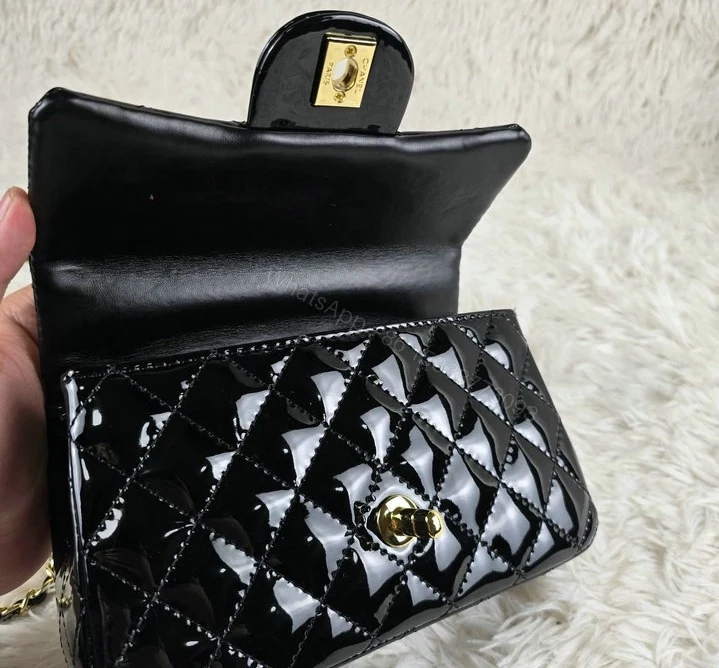 View 7 of Chanel Classic Flap Bag With Top Handle Black A98765