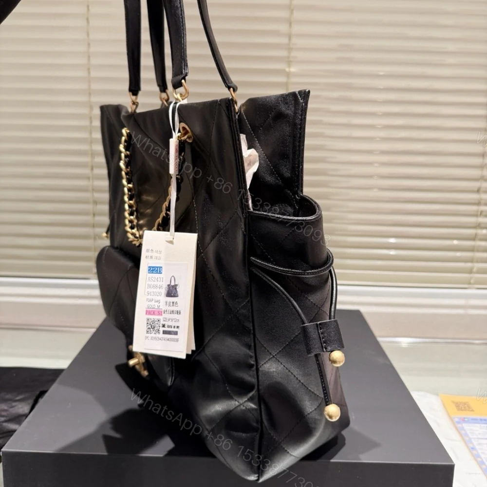 View 4 of Chanel 25C Shopping Bag Black 33Cm