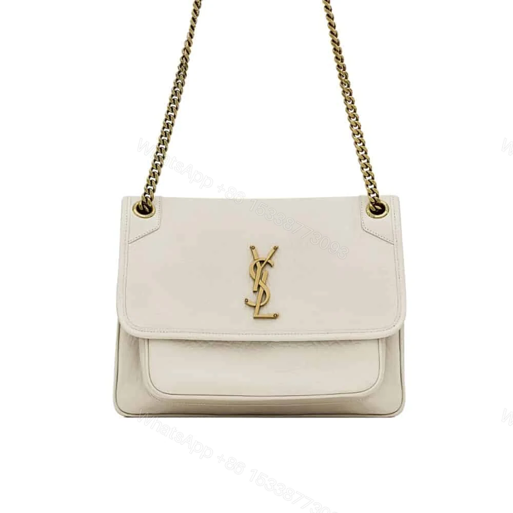Saint Laurent Niki Vintage Medium In Grained White 28Cm 633178Aacyt9207 — view 1