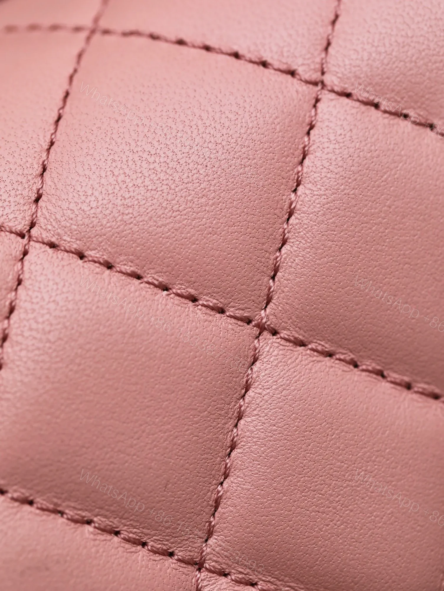 View 9 of Chanel Classic Woman’s 11 Handbag Pink With Bag Handle Bell 18cm