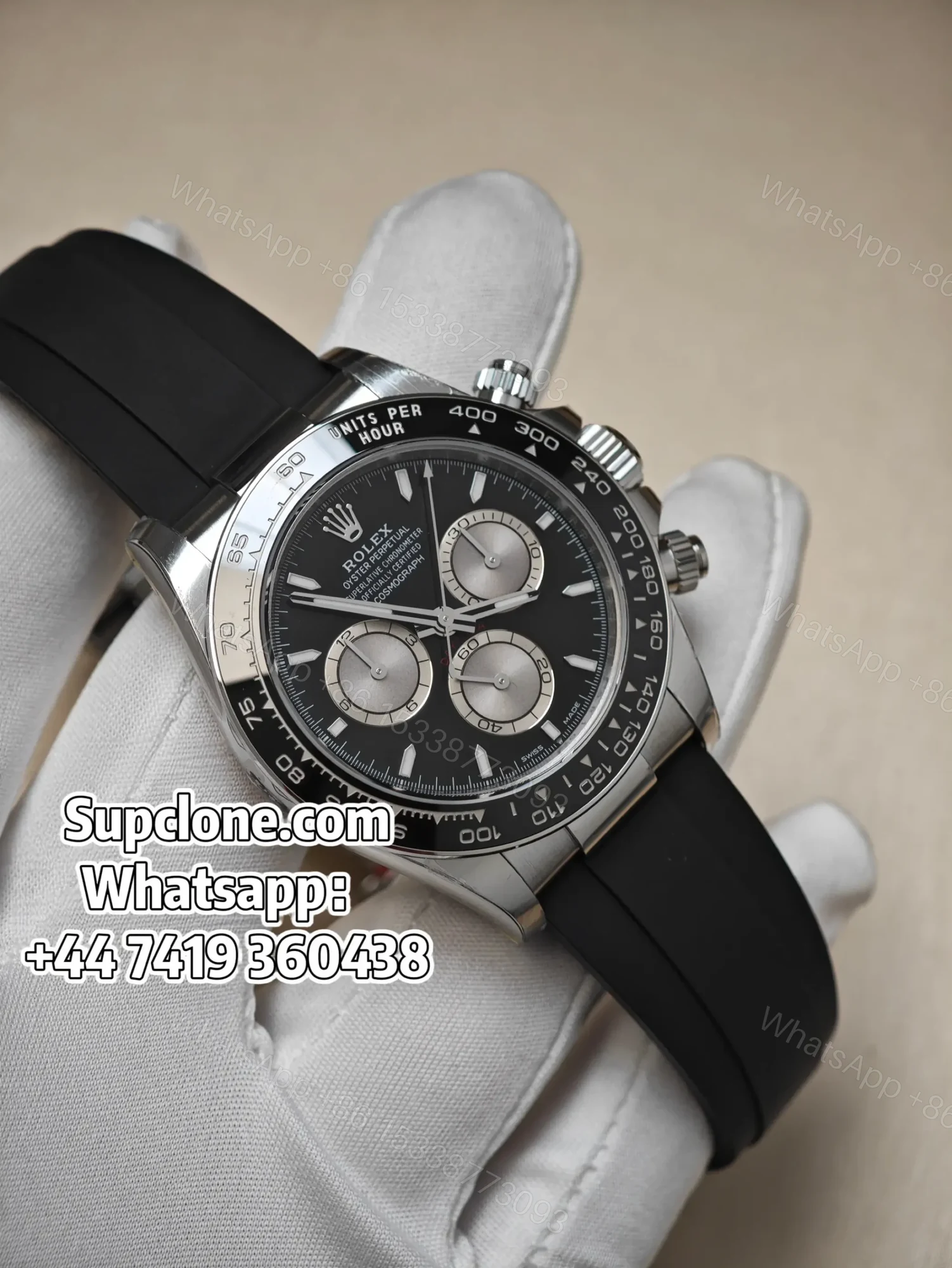 Rolex Super Clone Daytona M126519LN-0002 Black Dial 4131 Movement — view 1
