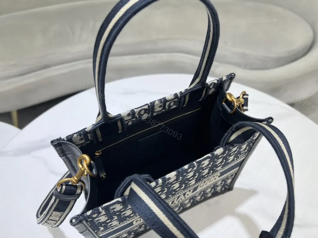 View 8 of Structured Satchel: Dior Pattern + Signature Stripe Bag