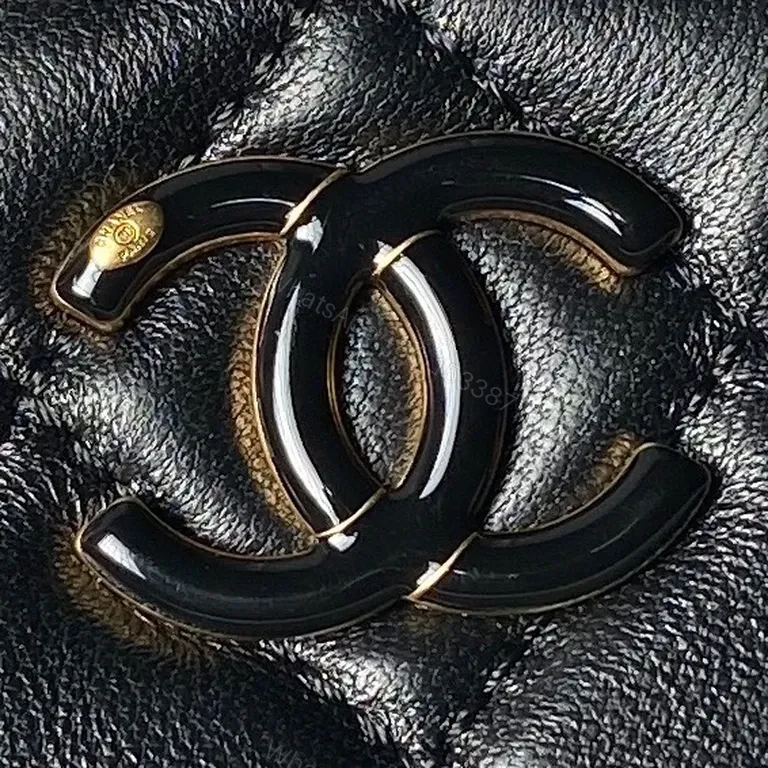 View 9 of Chanel-Inspired Quilted Leather Mini Bag with Gold Chain