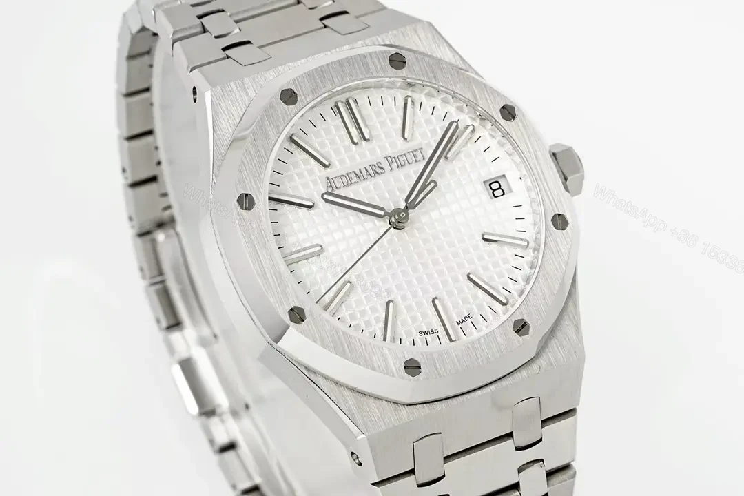 View 2 of Audemars Piguet Royal Oak 15510 Watch 41MM Stainless Steel Case White Dial Steel Bracelet Ultimate Edition AP-RO-15510-SS-WHT-41