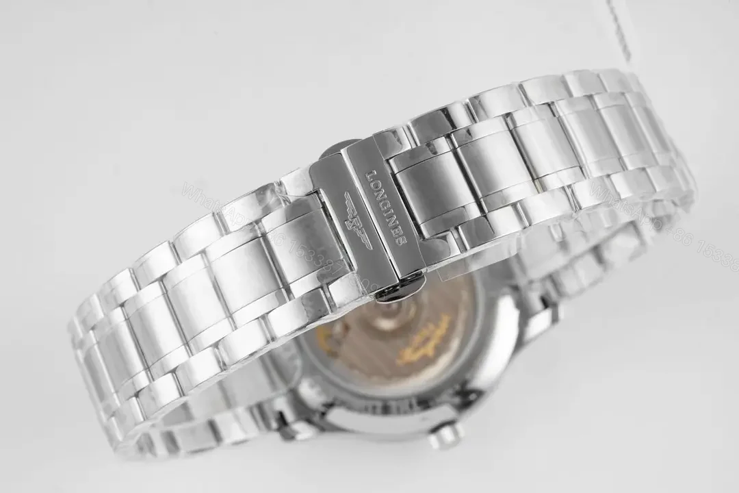 View 9 of Longines Master Collection Silver Dial Automatic Watch with Stainless Steel Bracelet