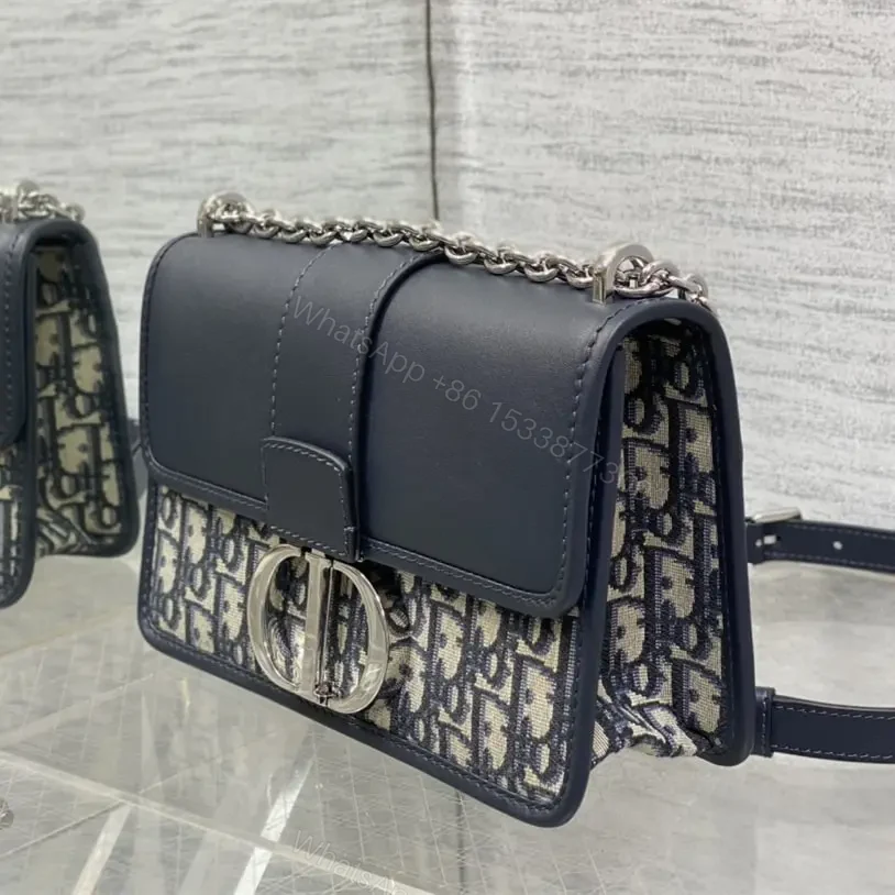 View 4 of 高仿Dior*Montaigne系列M920M928單肩包藍色中號免檢版