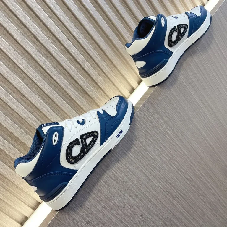 View 2 of Bold Contrast Dior-Inspired High-Top Sneakers - Everyday Luxury