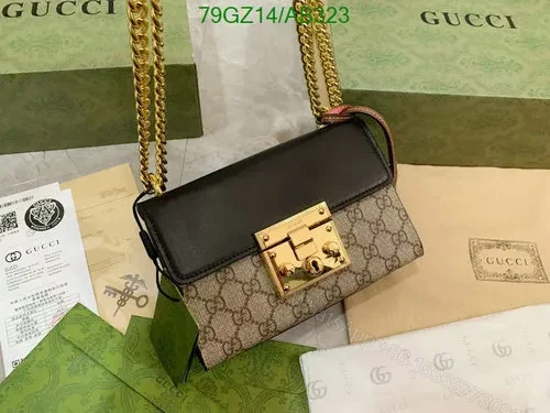 Gucci Padlock Small Shoulder Bag with Key Lock Closure UYT564 — view 1