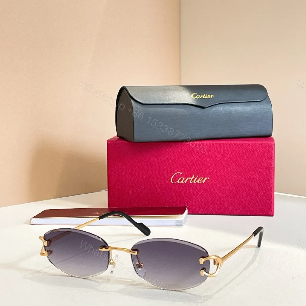 View 2 of Magenta Cart-Inspired Case + Rimless Glasses Set