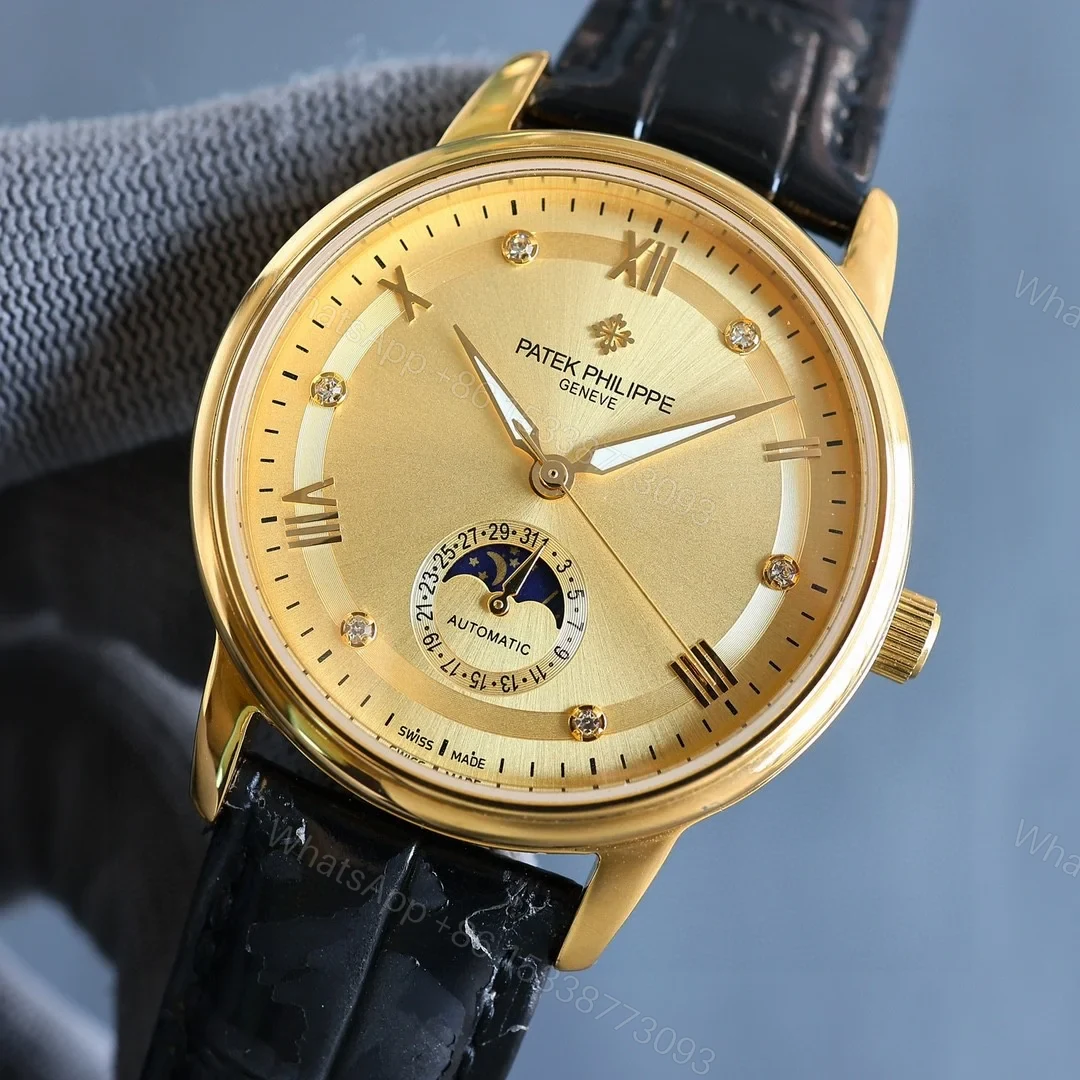 View 2 of Patek Philippe Phase Automatic Mechanical Watch – 40mm PP-MOONPHASE-40MM-2025