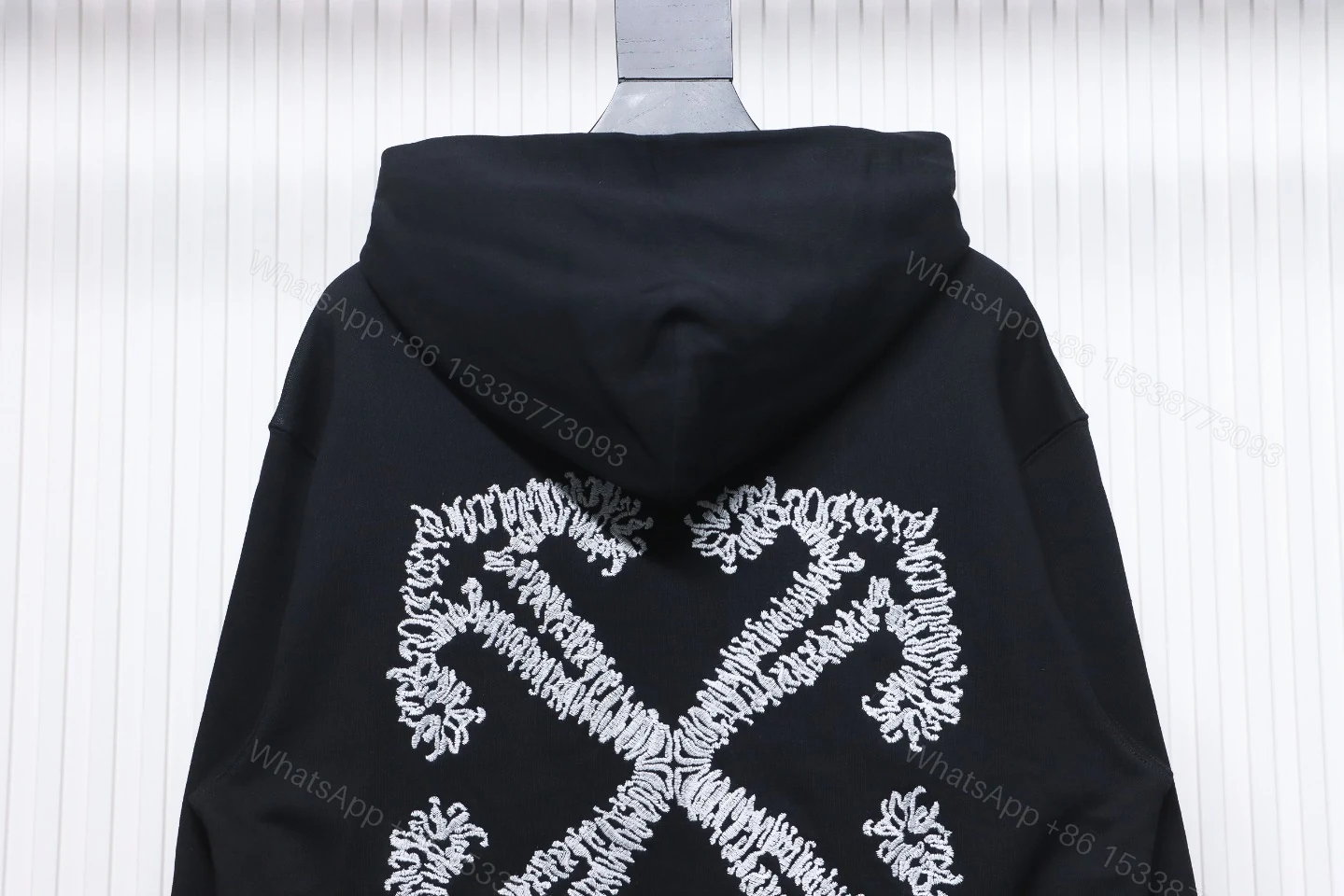 View 6 of Off-White White Embroidered Arrow Hoodie