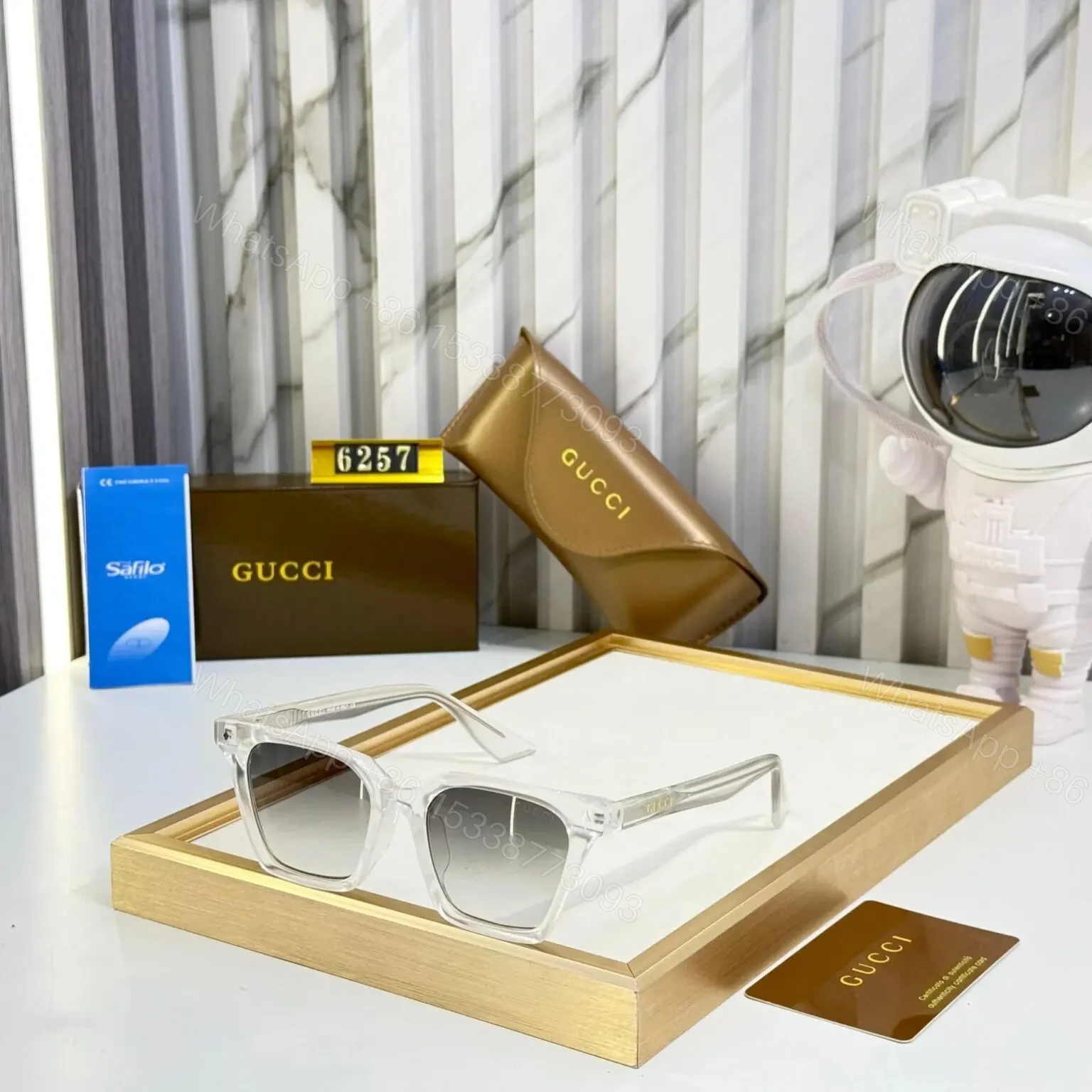 Gucci Wayfarer Transparent Sunglasses – AAA Quality — view 1