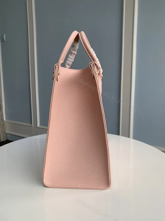 View 3 of Pink Monogram Tote: Modern Luxury Everyday Carry Tote