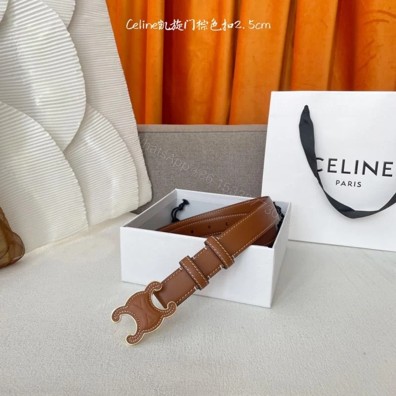 CELINE赛琳经典凯旋门扣女士腰带_高仿a货厂家-奢品库 — view 1