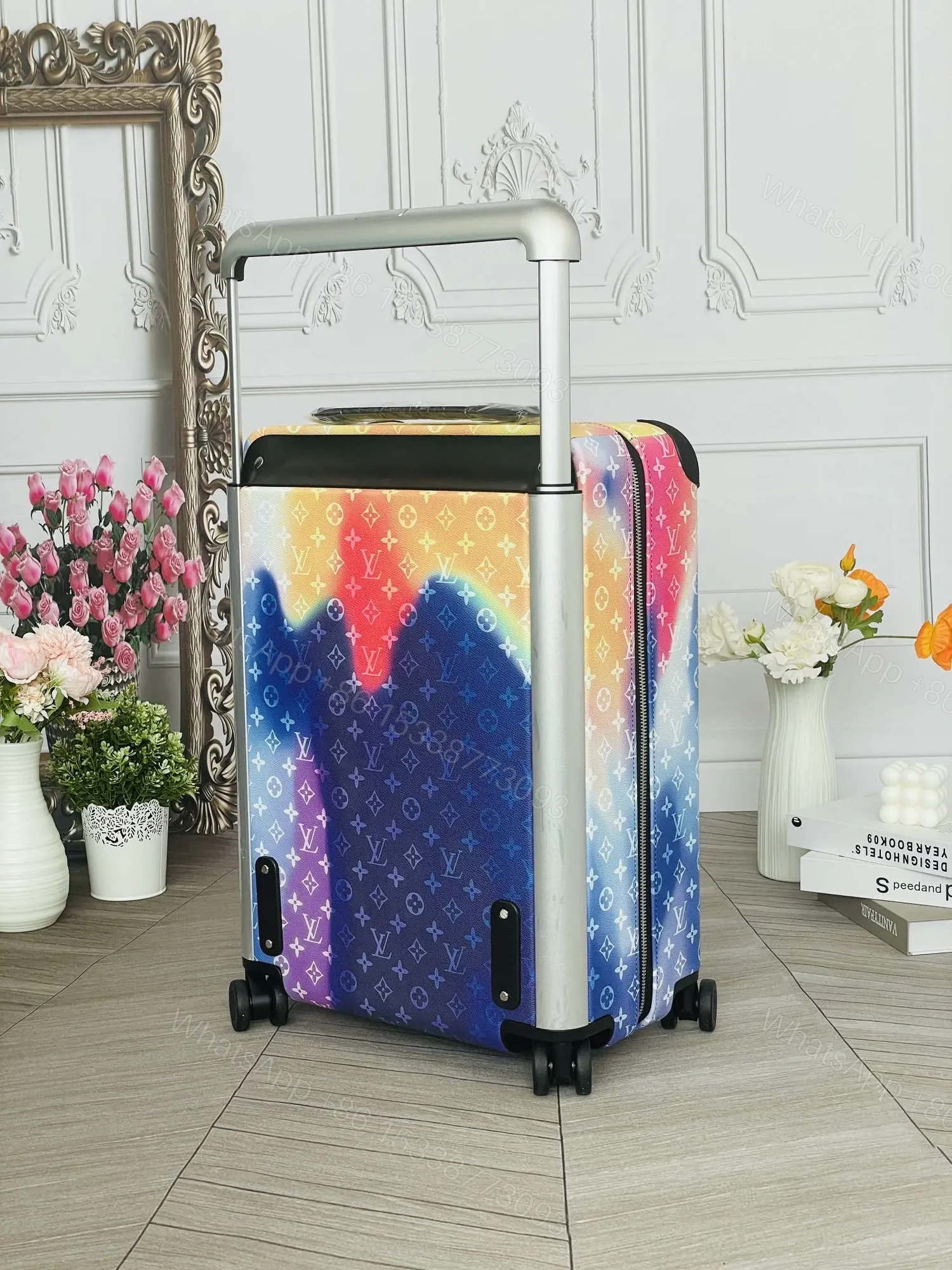 View 3 of Louis Vuitton Horizon 55 Multicolor Monogram Sunset canvas