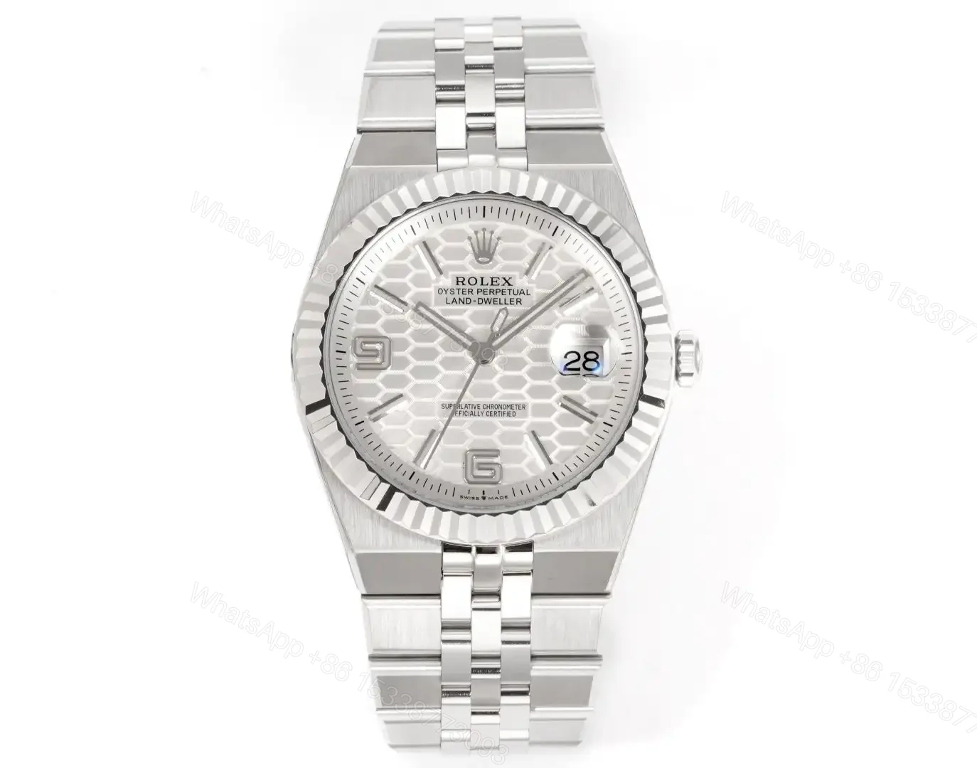Rolex Land-Dweller 36 Oystersteel White Gold Flat Jubilee 127234-0001 — view 1